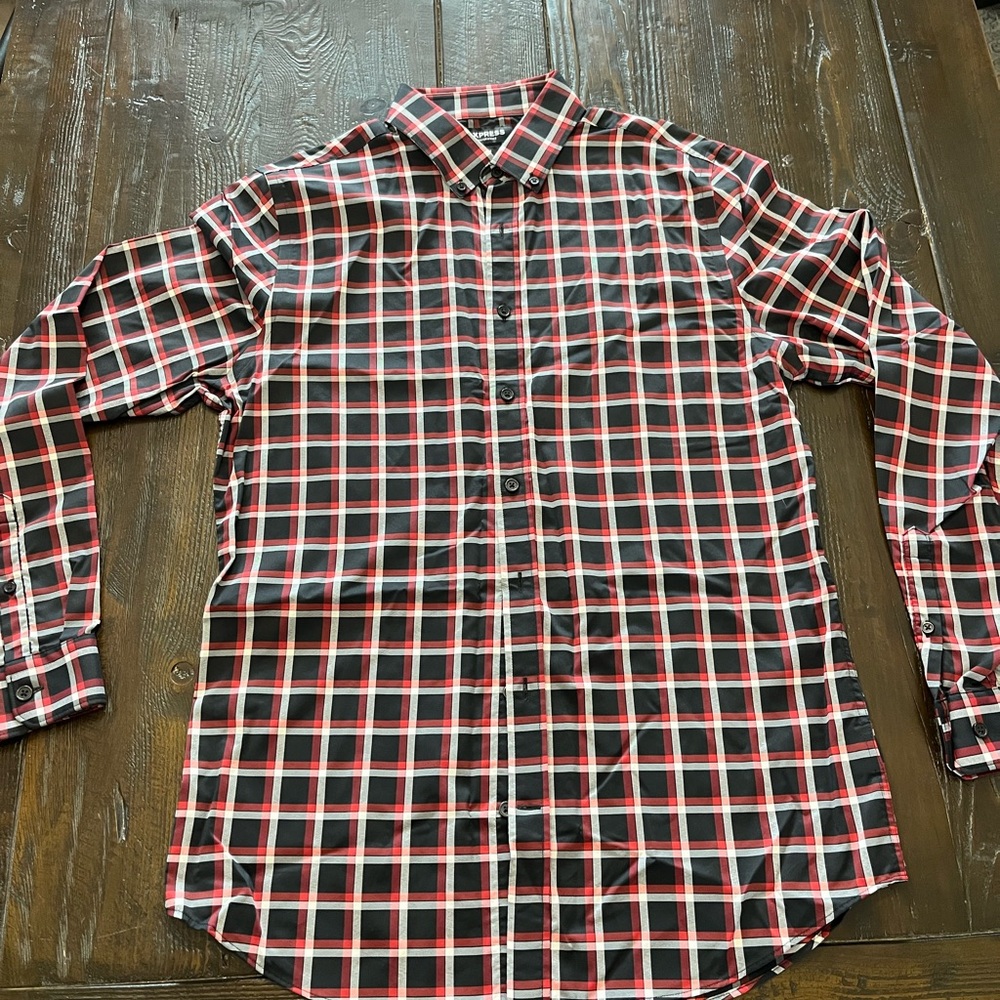 Express button up shirt - slim fit, athletic